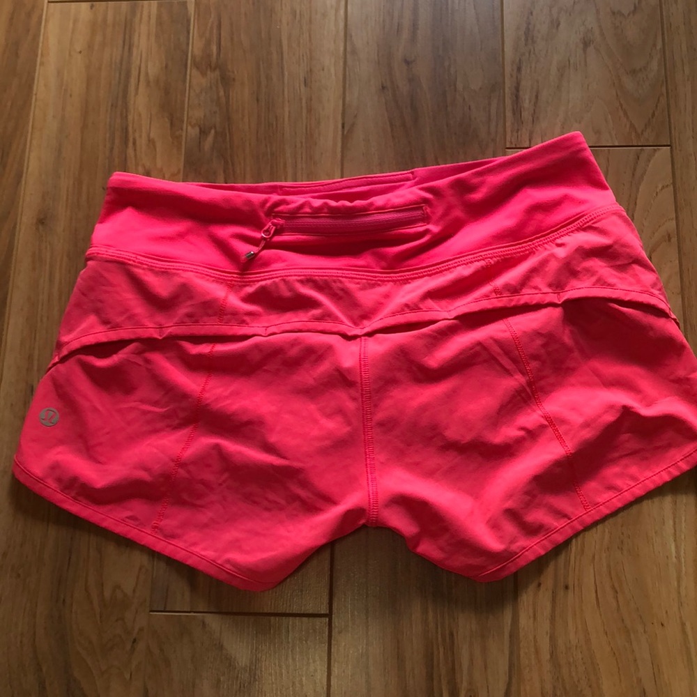 Lulu Lemon Neon Pink Shorts